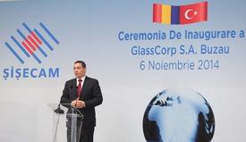 Romanya Başbakanı Victor Ponta, Şişecam Topluluğunun Sürdürülebilir Büyüme Hedefleri Doğrultusunda Romanya’da Hayata Geçirdiği Otomotiv Camları Yatırımının Açılışına Katıldı.