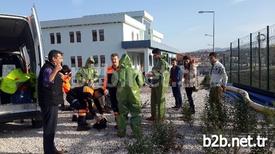 Yalova Üniversitesi İtfaiyecilik Bölümü Öğrencileri, Yalova Afad Ekipleri Kontrolünde Kimyasal Sızıntı Tatbikatı Yaptı.