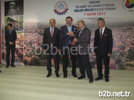 Türkiye Odalar Ve Borsalar Birliği (tobb) Başkanı Rifat Hisarcıklıoğlu, Niksar Ticaret Ve Sanayi Odası Hizmet Binasının Açılışı İçin İlçeye Geldi.