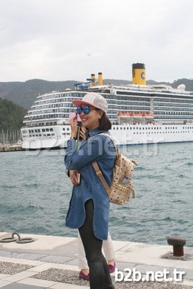 Muğla’nın Marmaris İlçesine 2015’in İlk Turist Kafilesi, Deniz Yoluyla Çin’den Geldi.