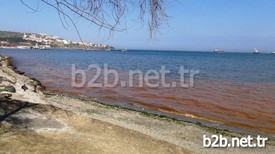 Tekirdağ (iha) - Marmara Denizi’nde Görülen Kızıl Renk Değişimi Vatandaşları Şaşkına Çevirdi.