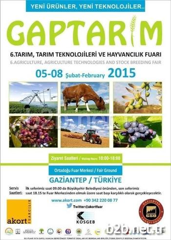 Sektörü Temsil Eden Büyük Markaları Buluşturan '6. Tarım, Tarım Teknolojileri Ve Hayvancılık Fuarı (gaptarım)’ İle '11. Gıda, Gıda Teknolojileri Ve Ambalaj Fuarı (gapfood)’, 5 Şubat Perşembe Günü Açılıyor.