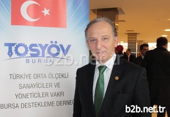 Türkiye Orta Ölçekli Sanayiciler Ve Yöneticiler Vakfı (tosyöv) Bursa Destekleme Derneği Başkanı İsmail Hakkı Kavurmacı Güven Tazeledi.